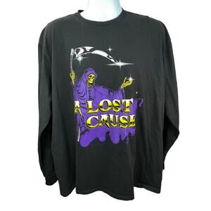 Grim Reaper A Lost Cause Black/Purple Long Sleeve Crew size 2XL